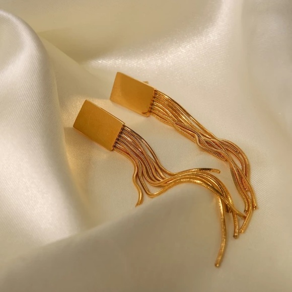 18K Plated Earrings - Picture 4 of 5